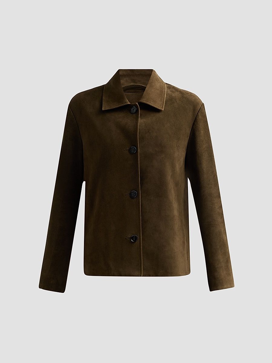 Proenza Schouler Women's Irine Suede Jacket - Cypress - Size Large