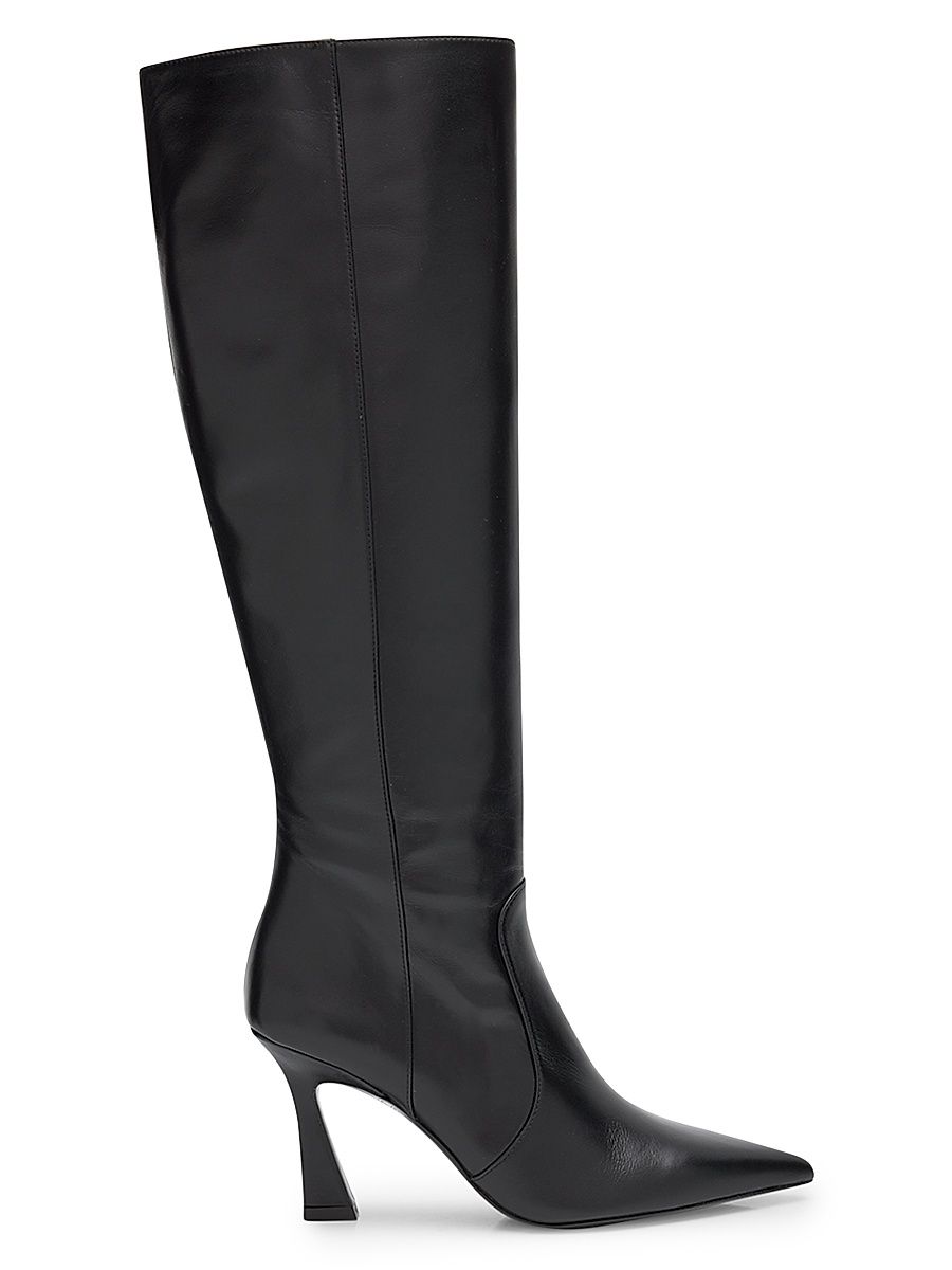 Women's Vinnie 85MM Patent Leather Knee-High Boots - Black - Size 8