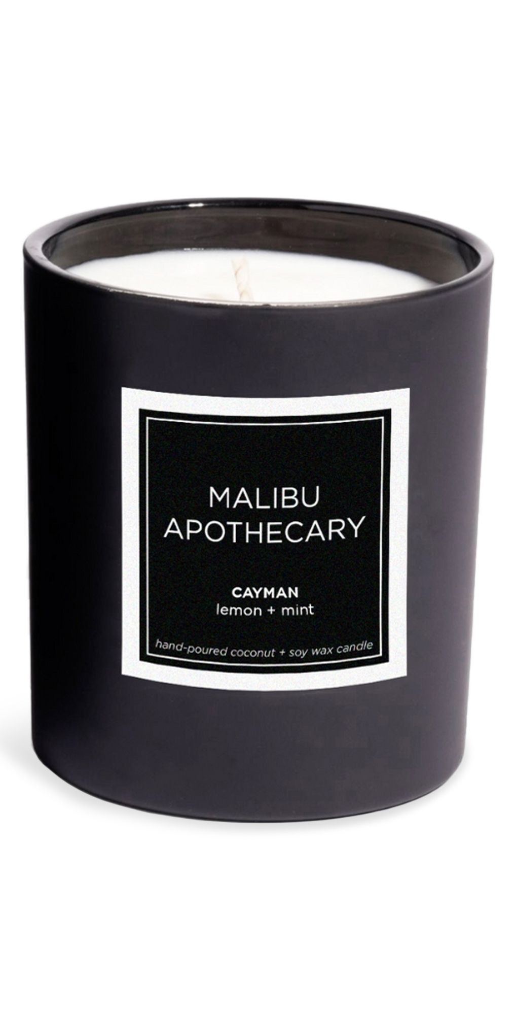 Malibu Apothecary Cayman Candle Matte Black 8.0 oz/237 mL