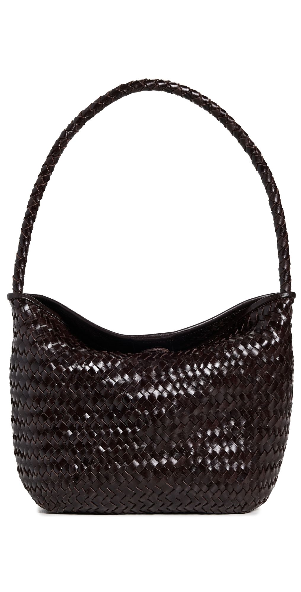 Madewell Woven Shoulder Bag Coffee Bean One Size