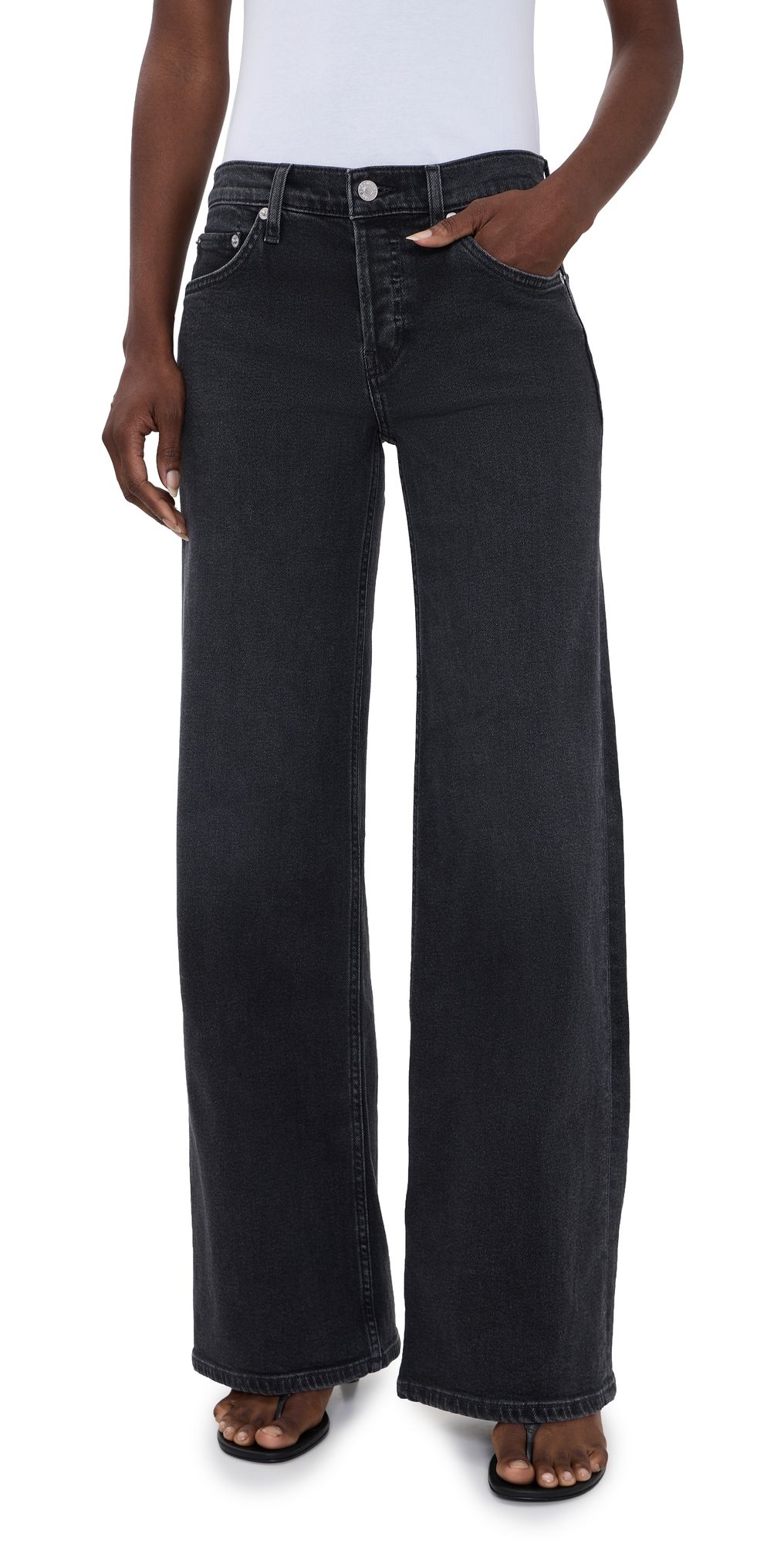 RE/DONE Laurel Jeans Washed Noir 29