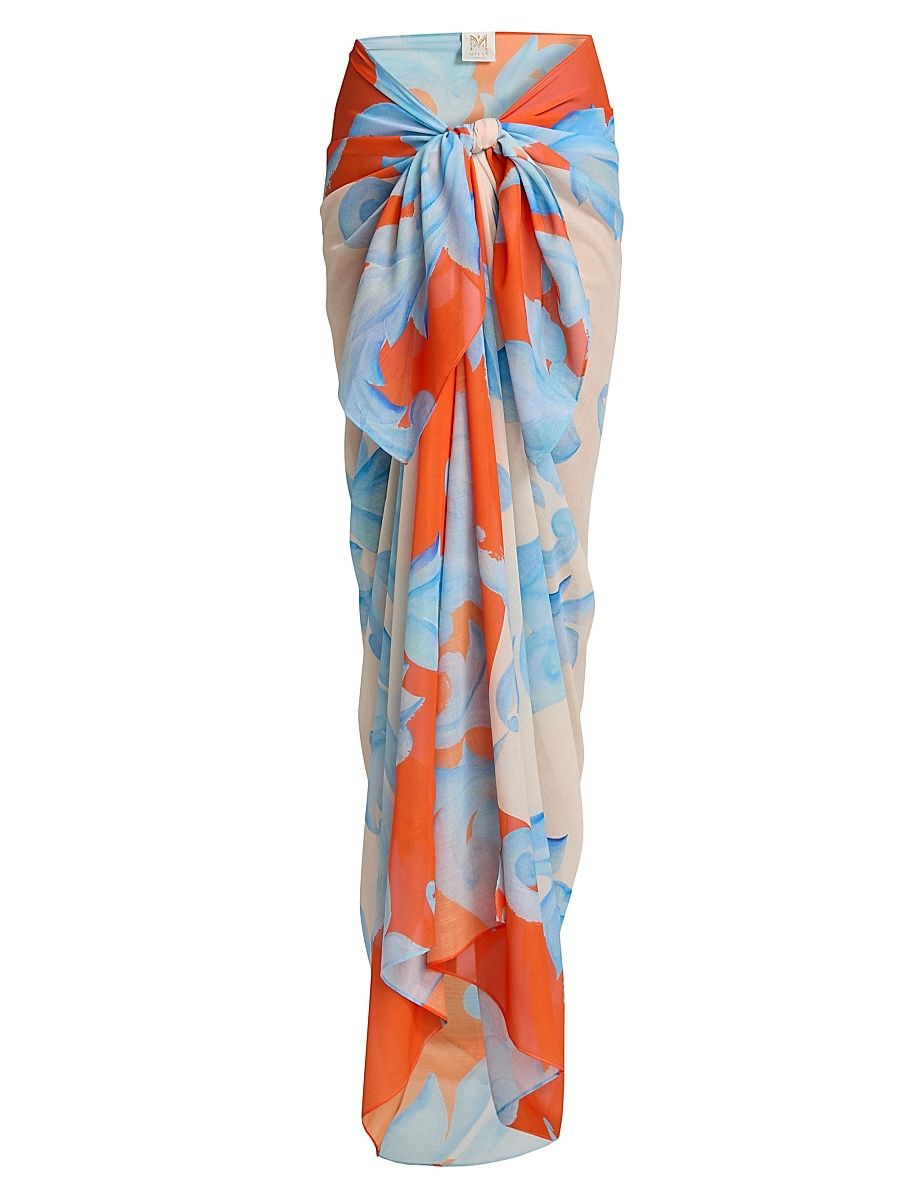 Women's Canopee Graphic Sarong - Orange Multi