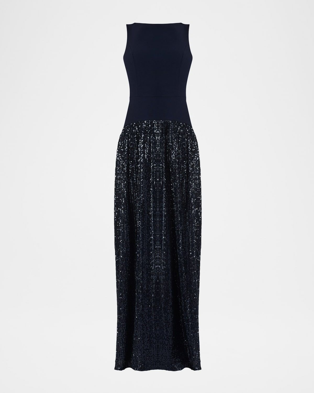Dorothy Sleeveless Sequin Crepe Maxi Dress