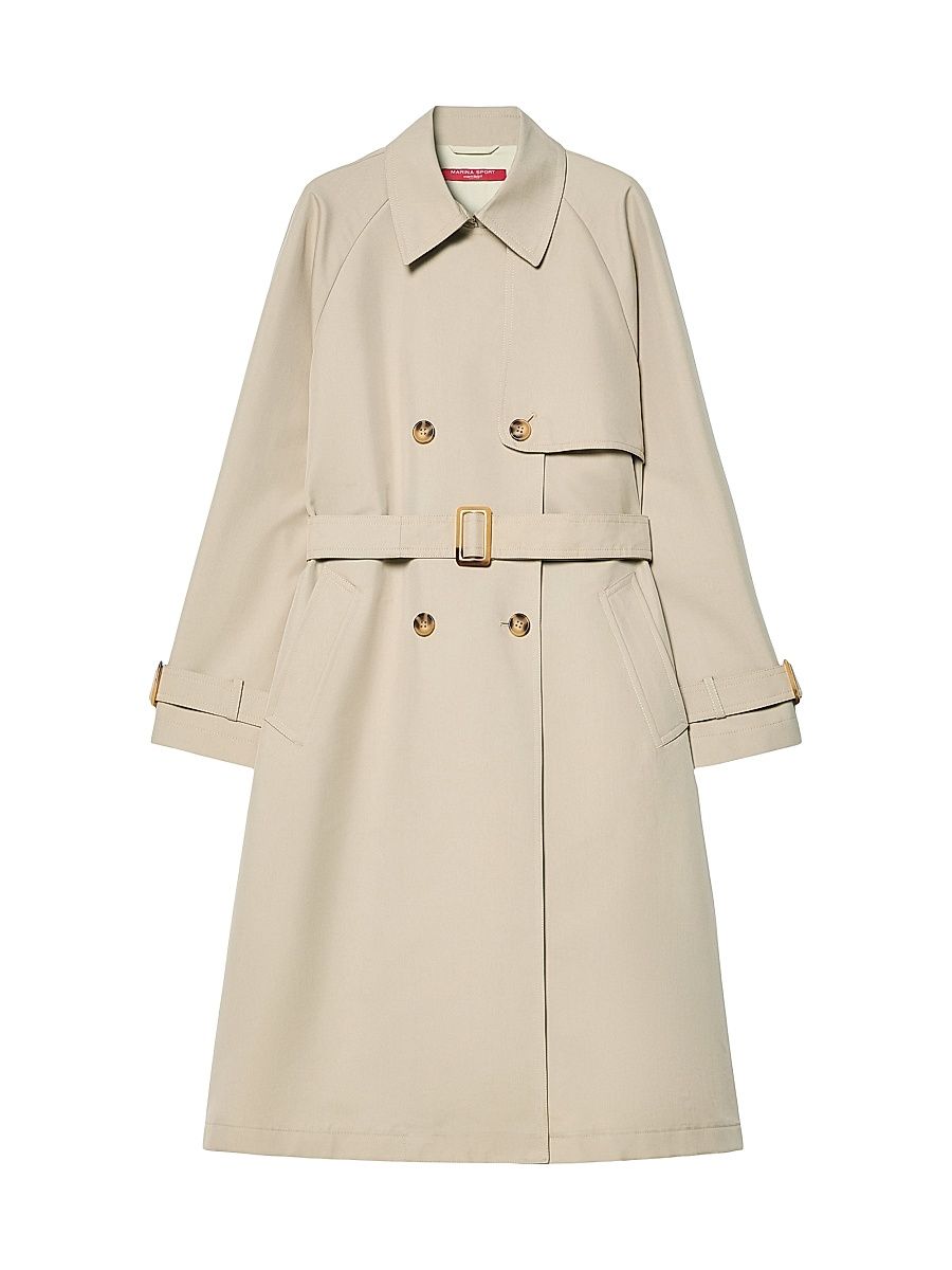 Women's Water Repellent Twill Trench Coat - Beige - Size 16