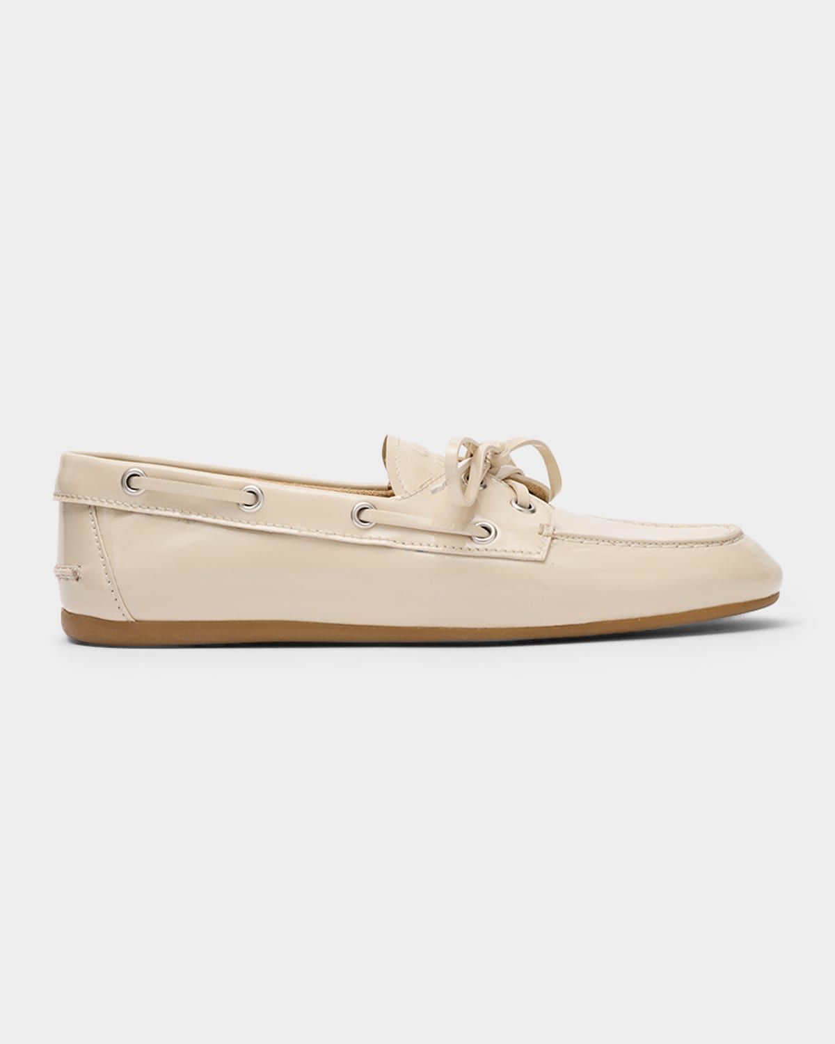 Leather Lace-Up Moccasins