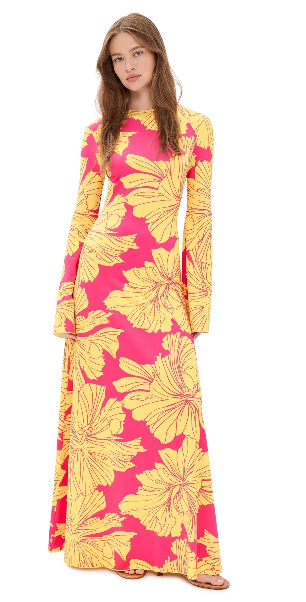 Eywasouls Malibu Damnia Dress Marigold Floral L