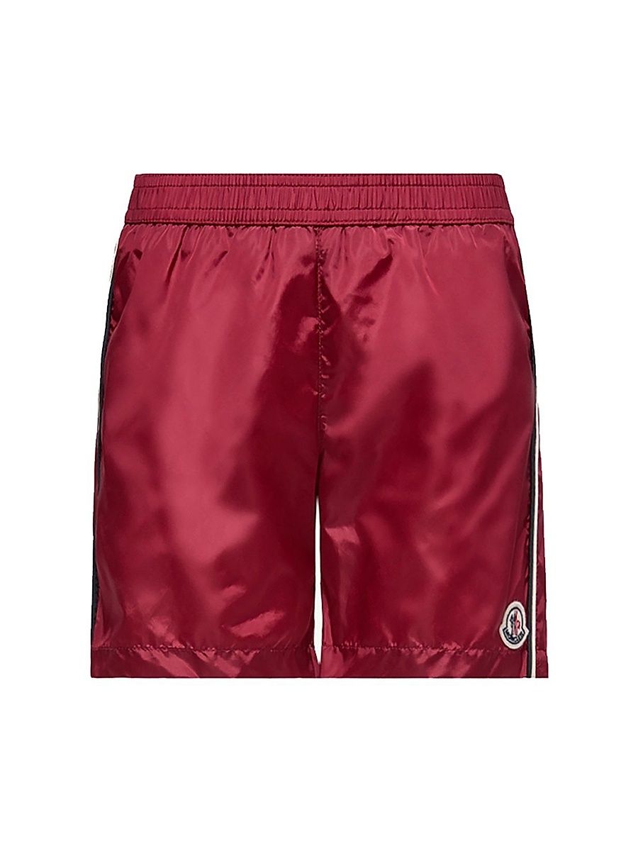 Little Boy's & Boy's Swim Trunks - Dark Red - Size 14