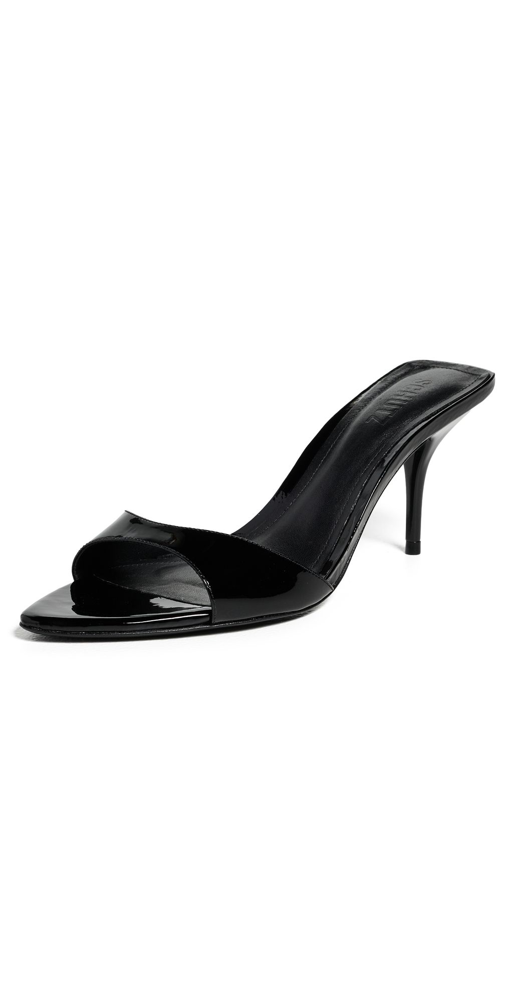 Schutz Elodie Heeled Mules Black 7
