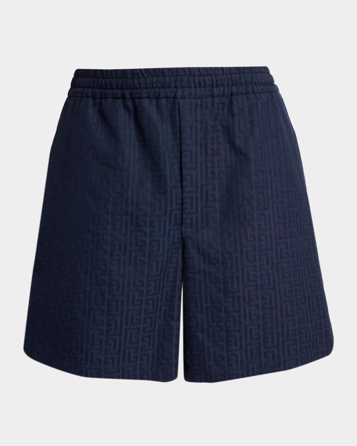 Men & apos;s Cotton PB Labyrinth Jacquard Pull-On Shorts