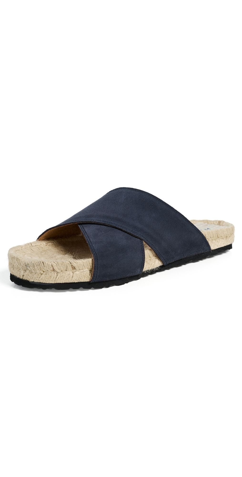 Manebi Crossed Band Espadrille Sandals Patriot Blue 40