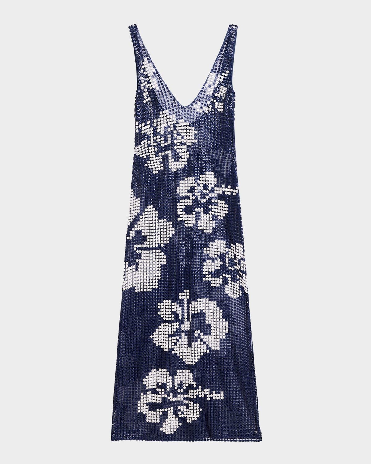 Hibiscus Button Gown