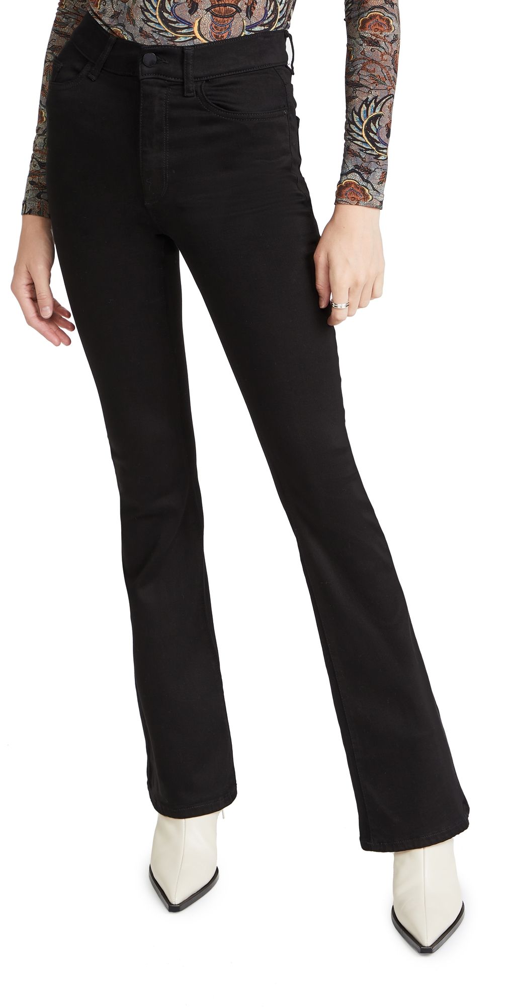 DL1961 Bridget Boot High Rise Instasculpt Jeans Hail 29