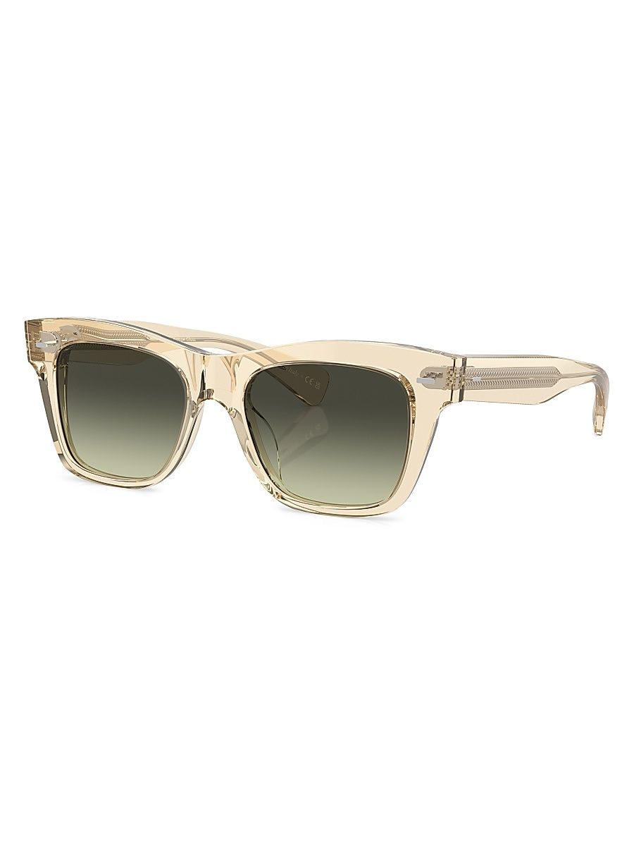 Women's Ms. Oliver Pillow 51MM Square Sunglasses - Transparent Beige Gradient
