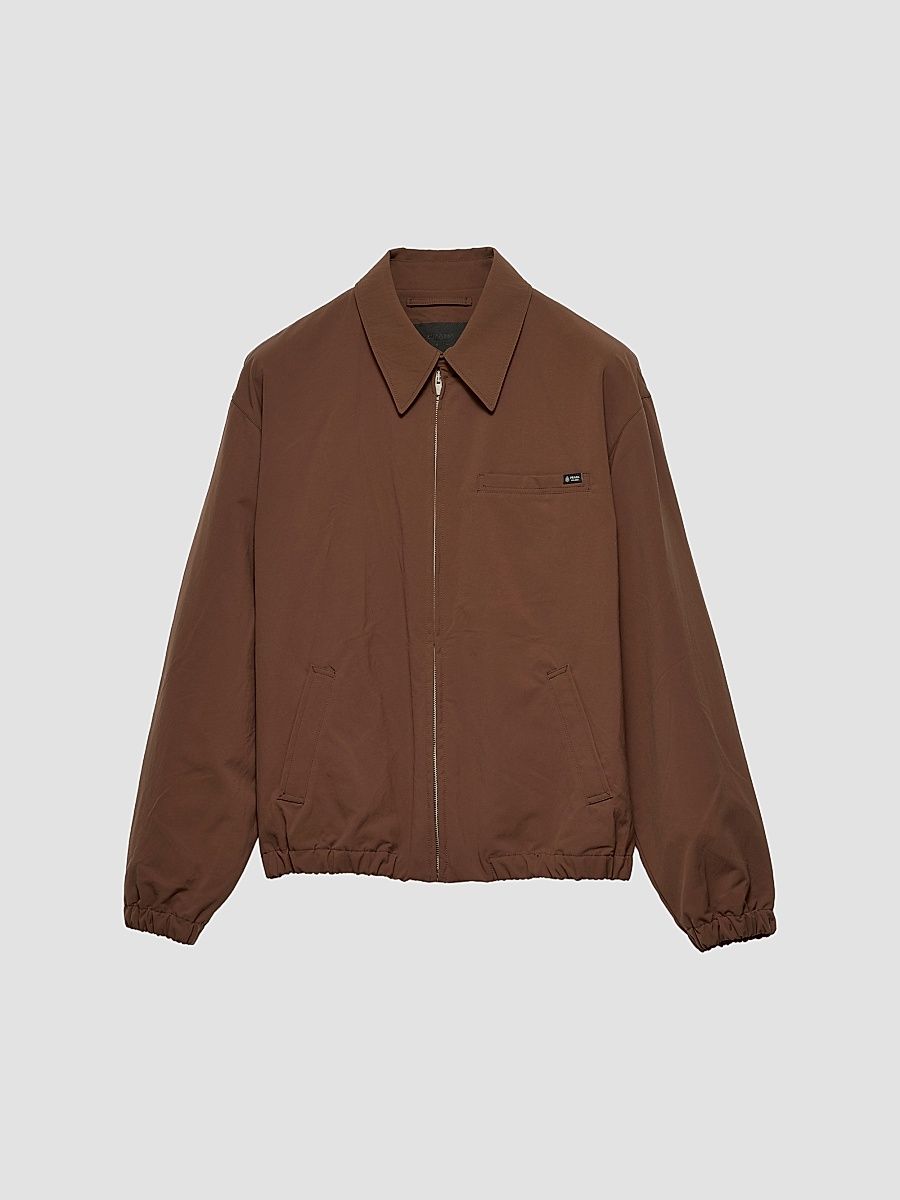 Men's Technical Fabric Blouson Jacket - Brown - Size 50