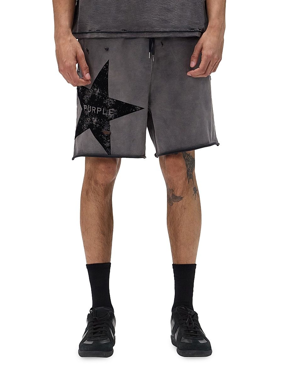 Men's Midweight Fleece Drawstring Shorts - Black - Size XXL