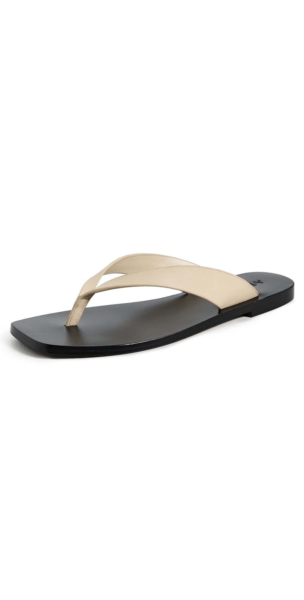 A. EMERY Kinto Sandals Eggshell/Black 36