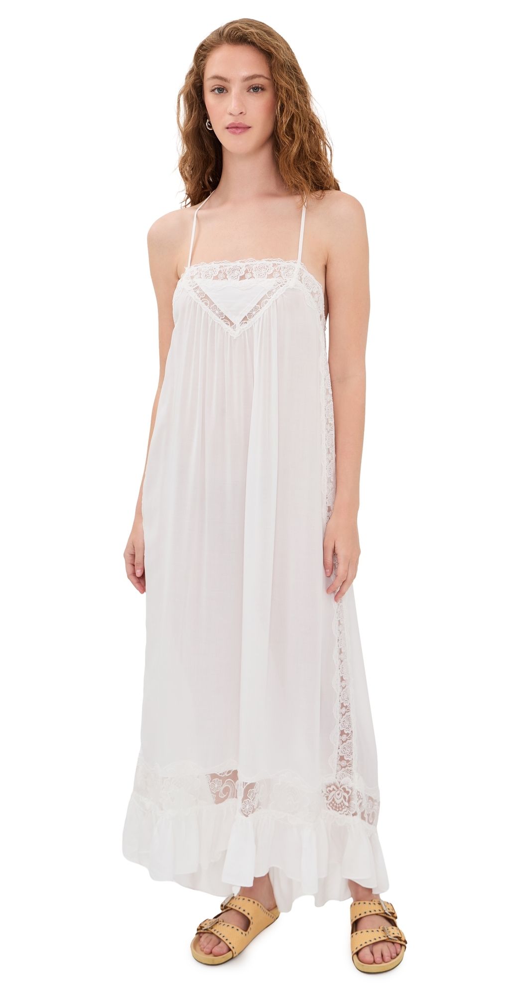Free People Kiss Me Later Slip Dress Clean Ivory XS