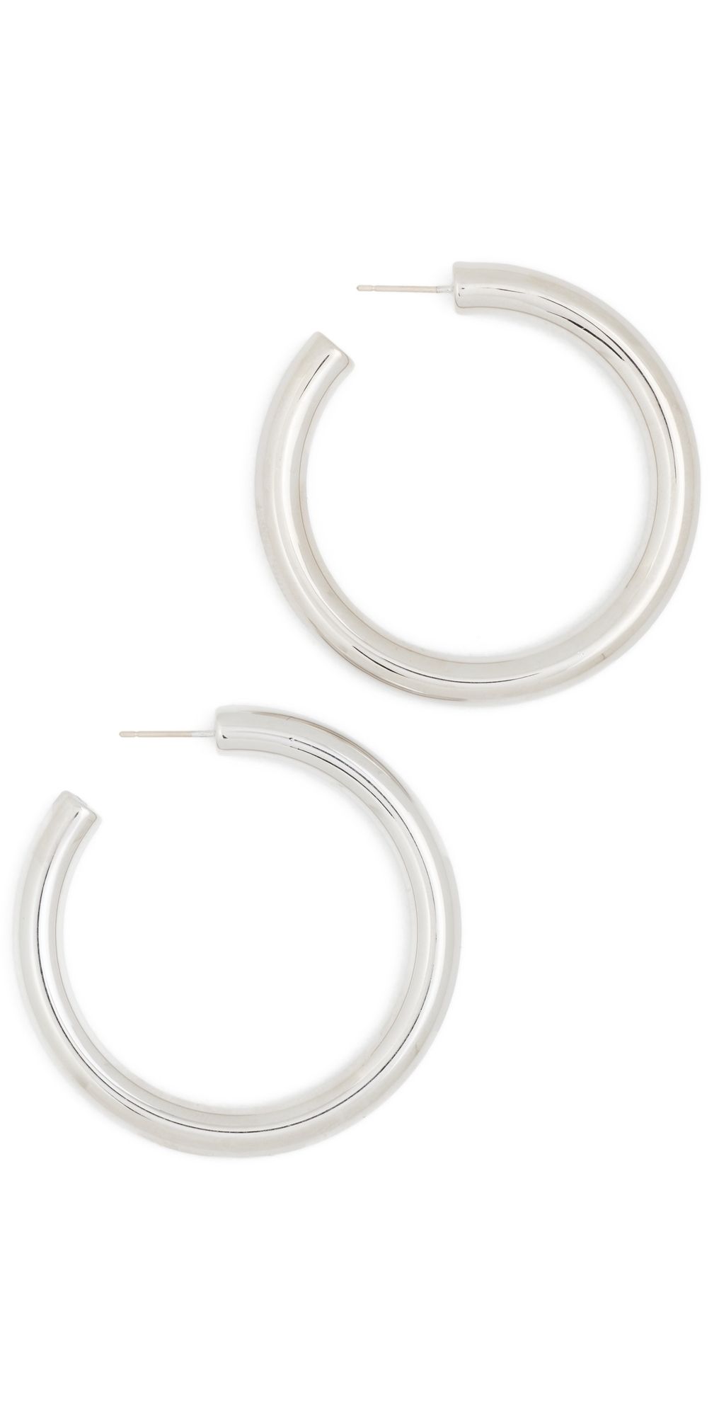 Jennifer Fisher 1.5 Samira Baby Hoops Silver One Size