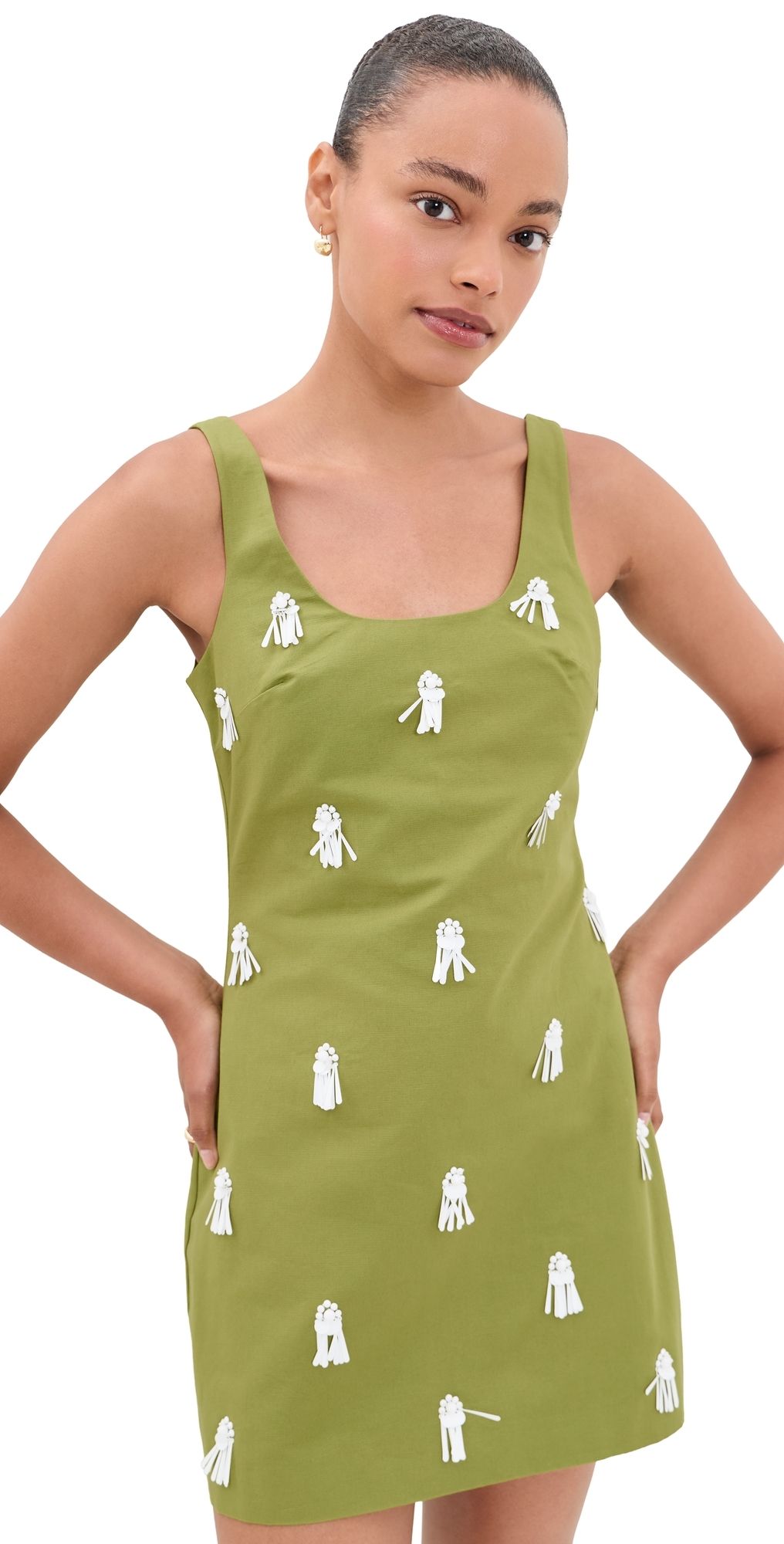 Hunter Bell Collins Mini Dress Palm Sand Dollars 10