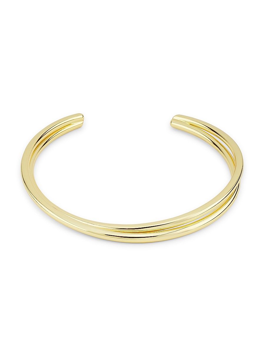 Women's Dominique 14K-Gold-Plated Cuff Necklace - Gold