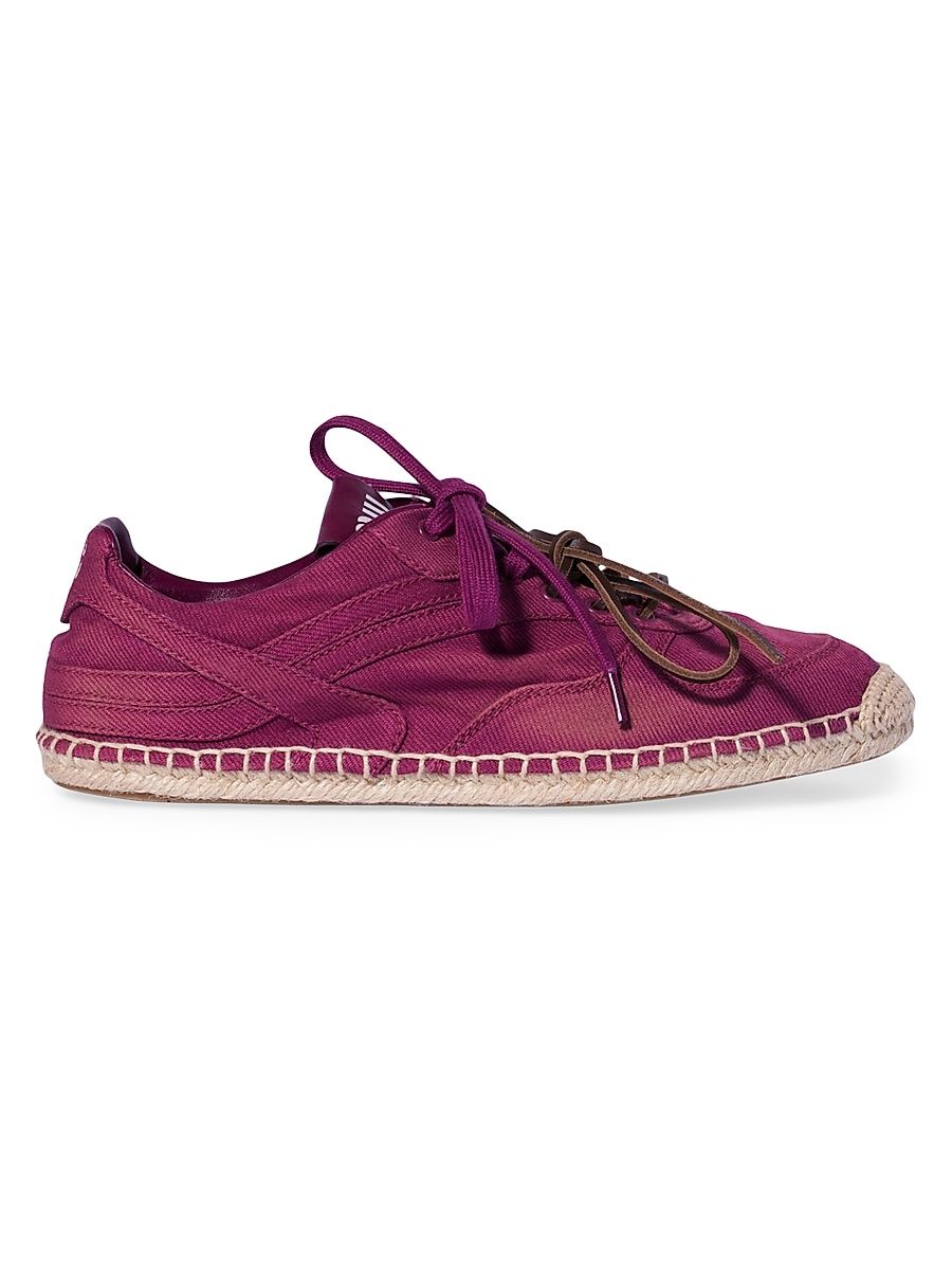 Women's Gymnasium Gabardine Sneakers - Dark Red - Size 7