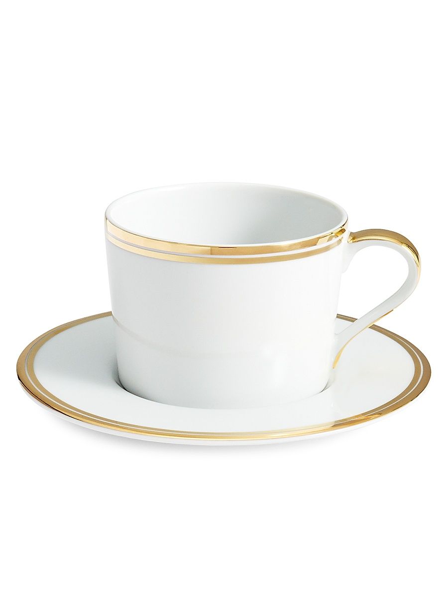 Wilshire Tea Cup & Saucer - Gold
