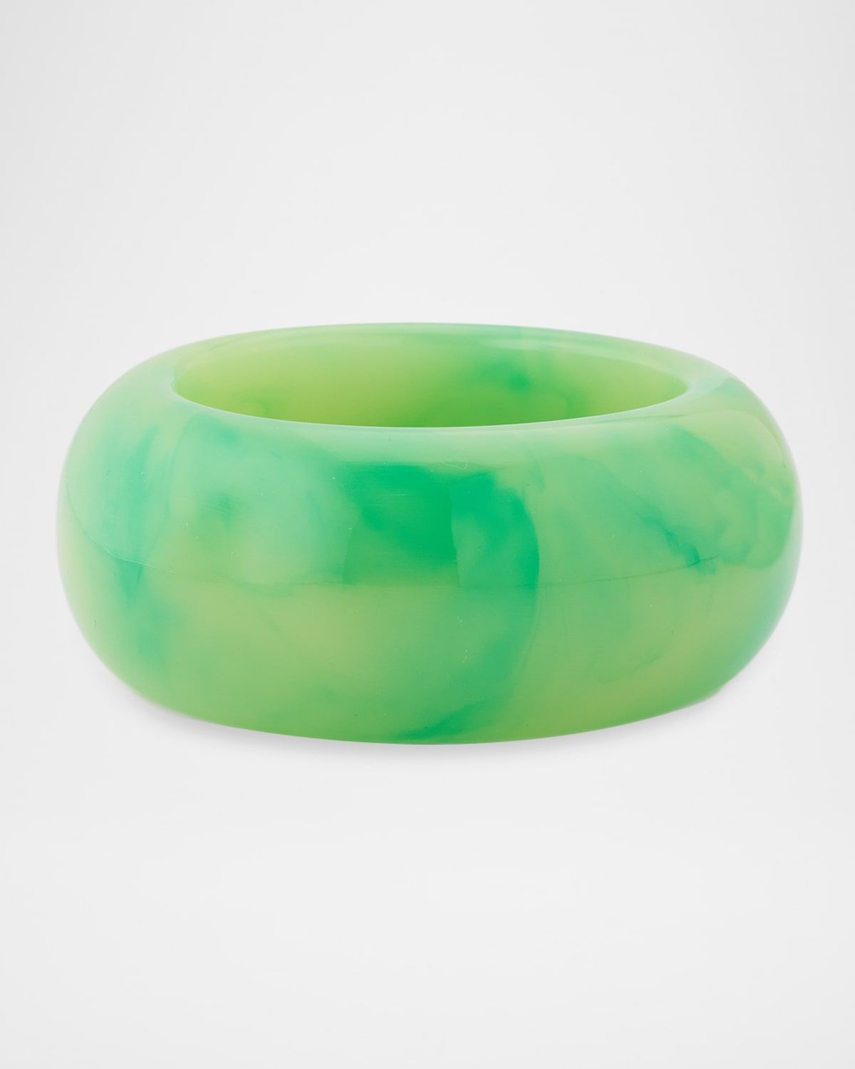 Thick Light Green Resin Bracelet
