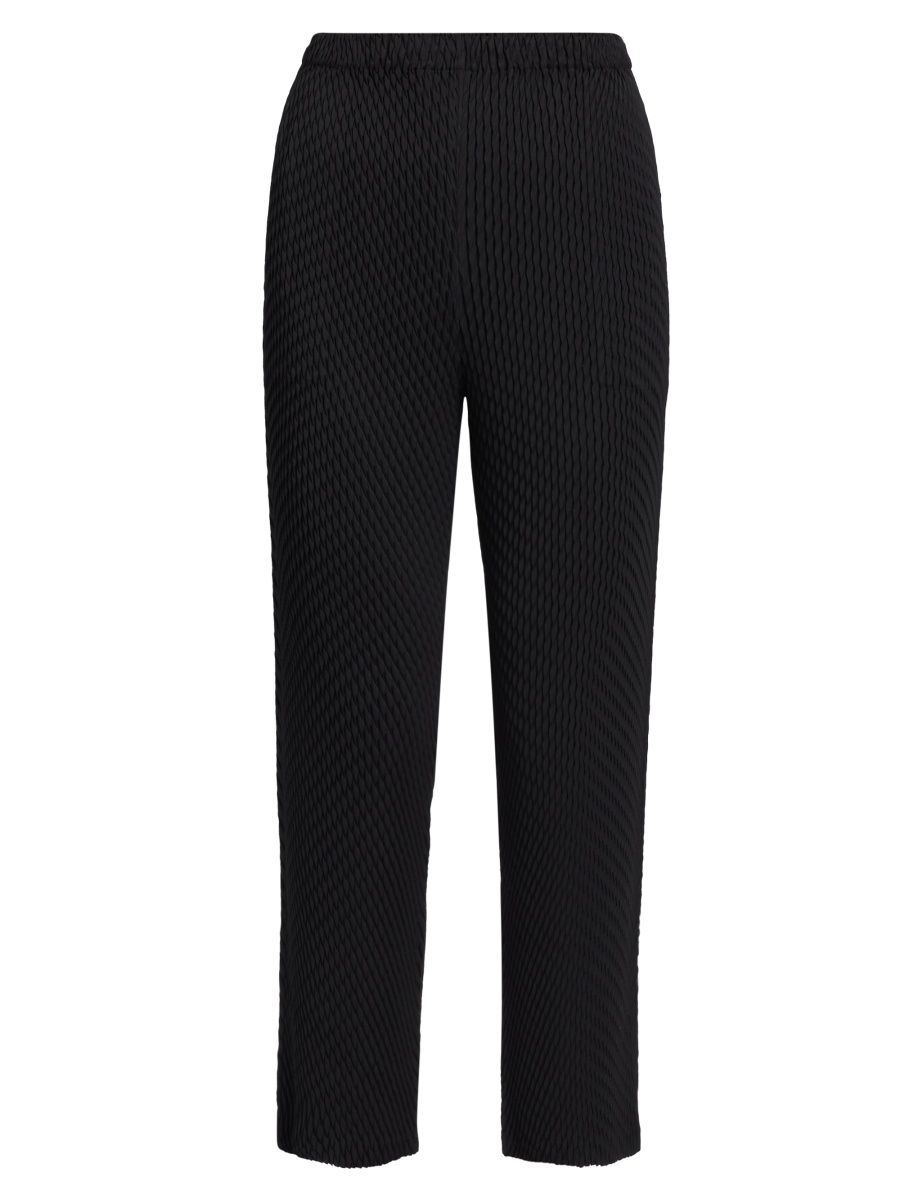 Issey Miyake Women's Sleek Pleats Pants - Black - Size XS