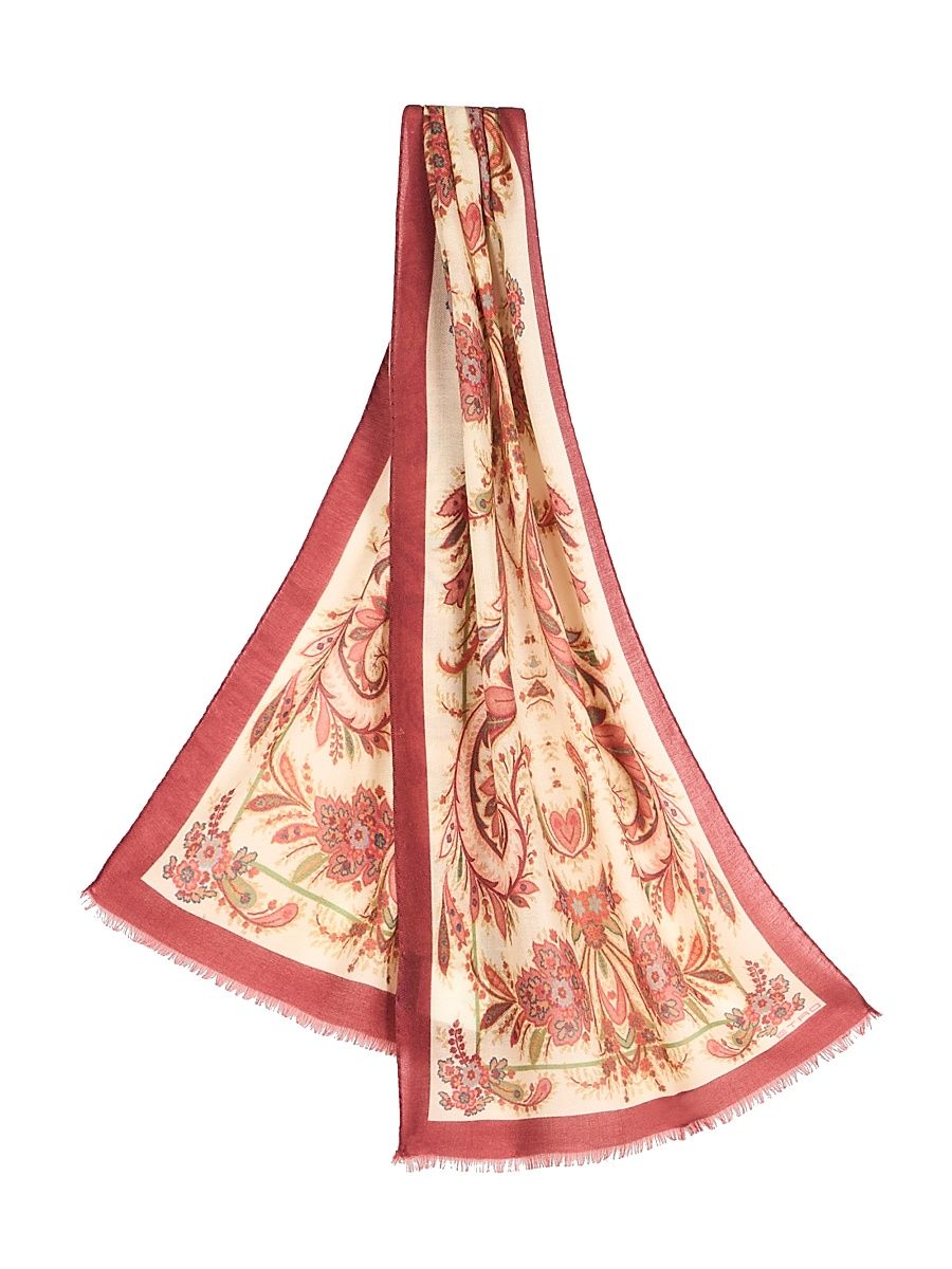 Women's Tosca Wool-Blend Scarf - Red Multi