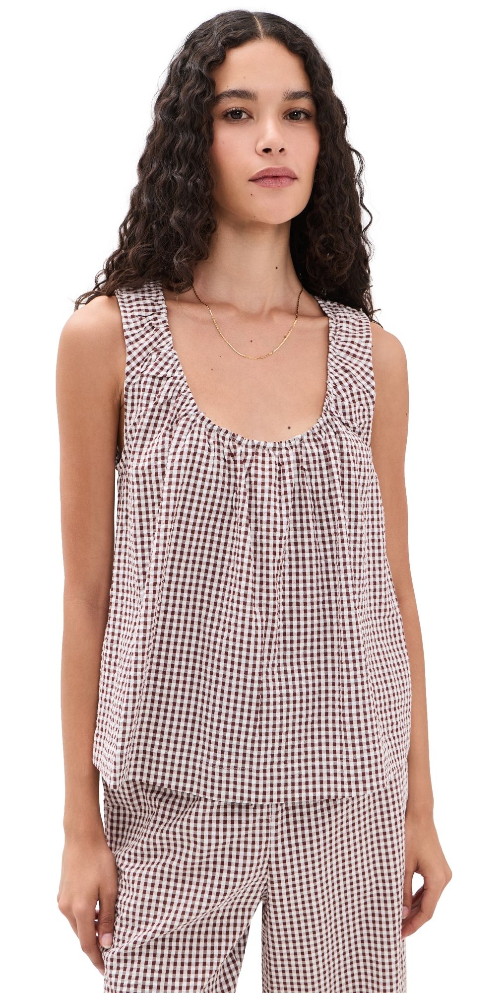 Joe's Jeans The Ana Blouse Macchiato Gingham S