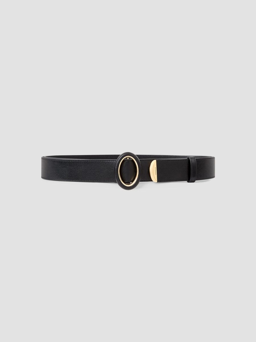 Givenchy Women's Sculpted Gem Belt in Leather - Black Gold - Size 32