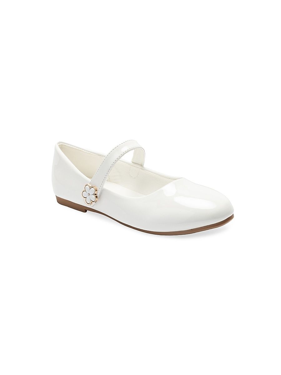 Little Girl's & Girl's Amara Flats - White - Size 5 (Child)