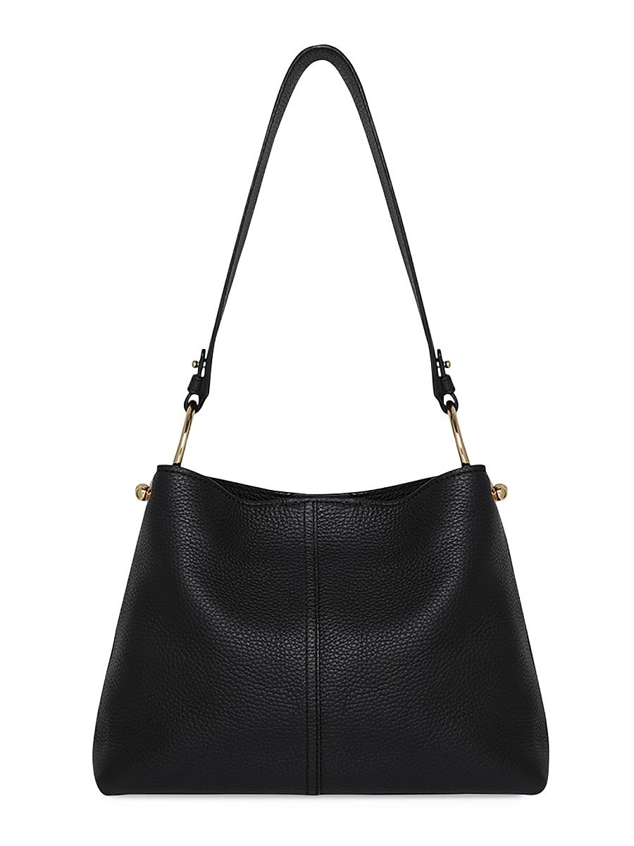 Women's Lana Leather Hobo Bag - Black