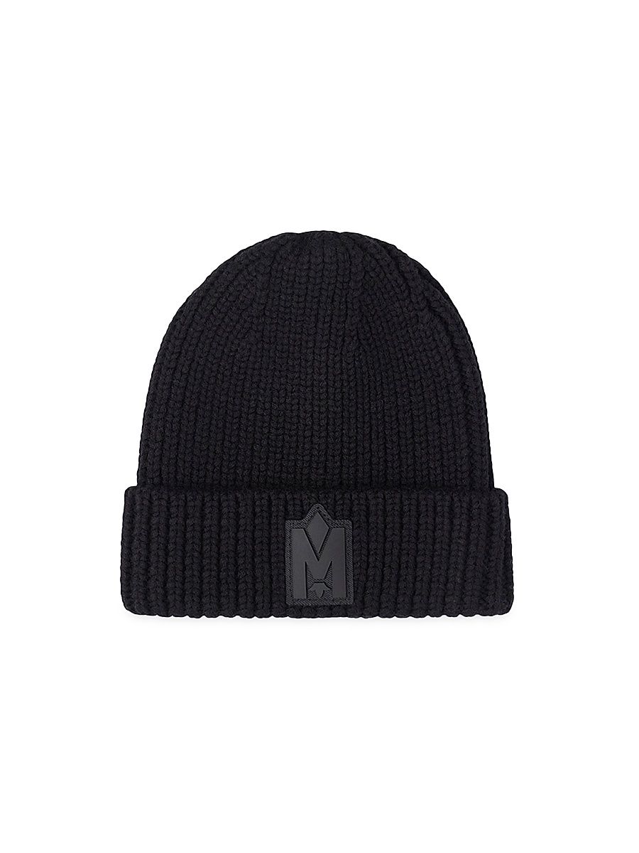 Kid's Jude Wool Blend Knit Beanie - Black