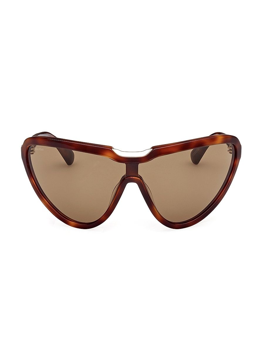 Women's Emil 115MM Shield Sunglasses - Classic Havana