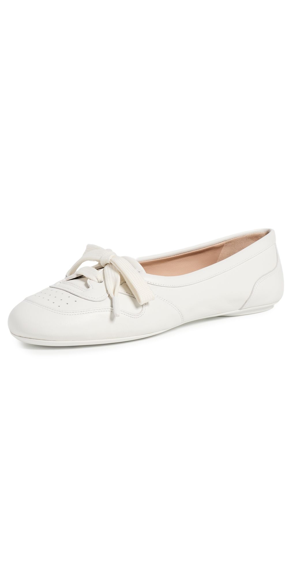 Gianvito Rossi Vault Flats White 39