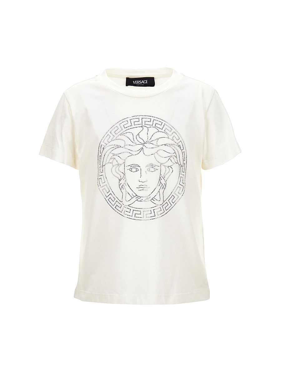 Little Girl's & Girl's Medusa Crewneck T-Shirt - White - Size 5