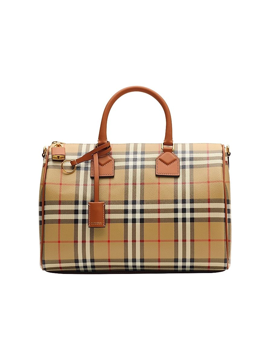 Women's Medium Check Bowling Bag - Briar Brown