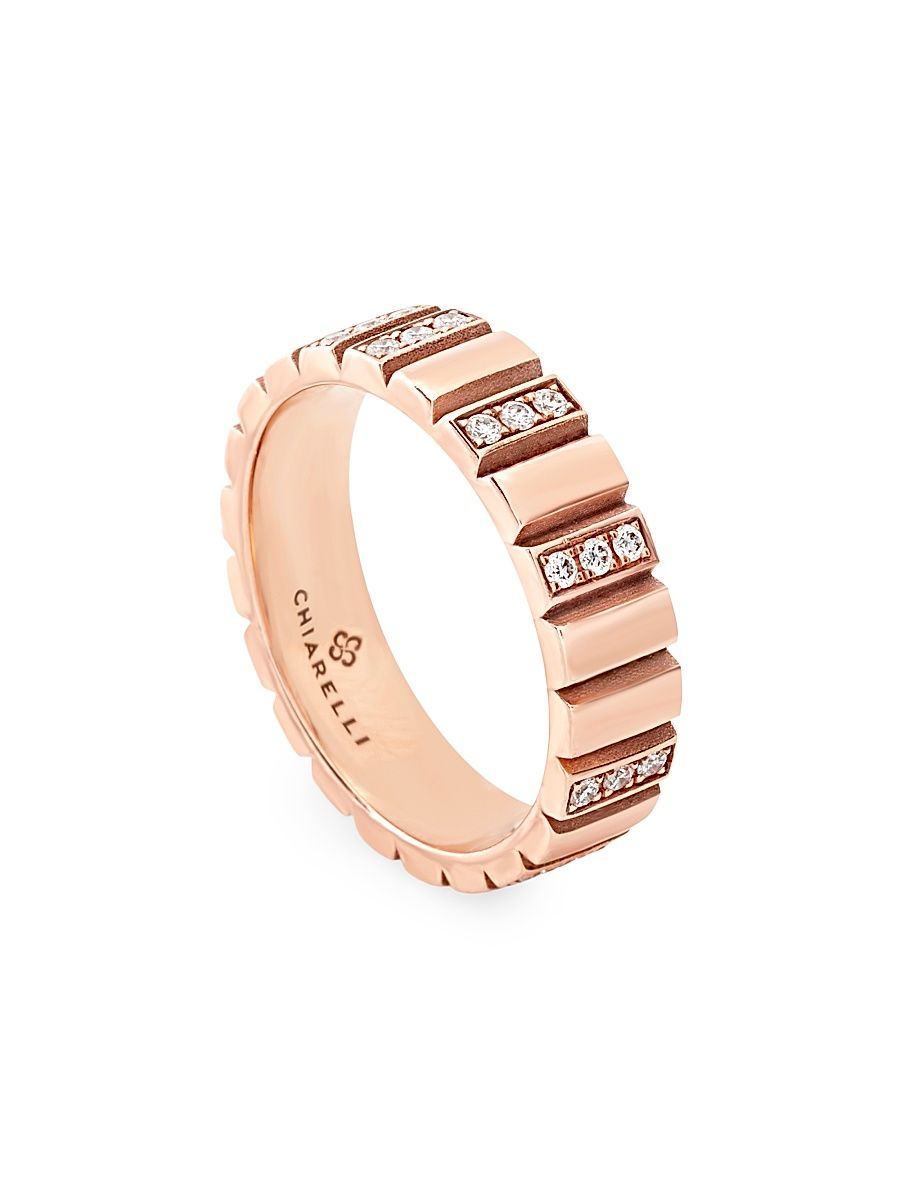 Women's Riflessi 18K Rose Gold & 0.29 TCW Diamond Ring - Rose Gold - Size 7