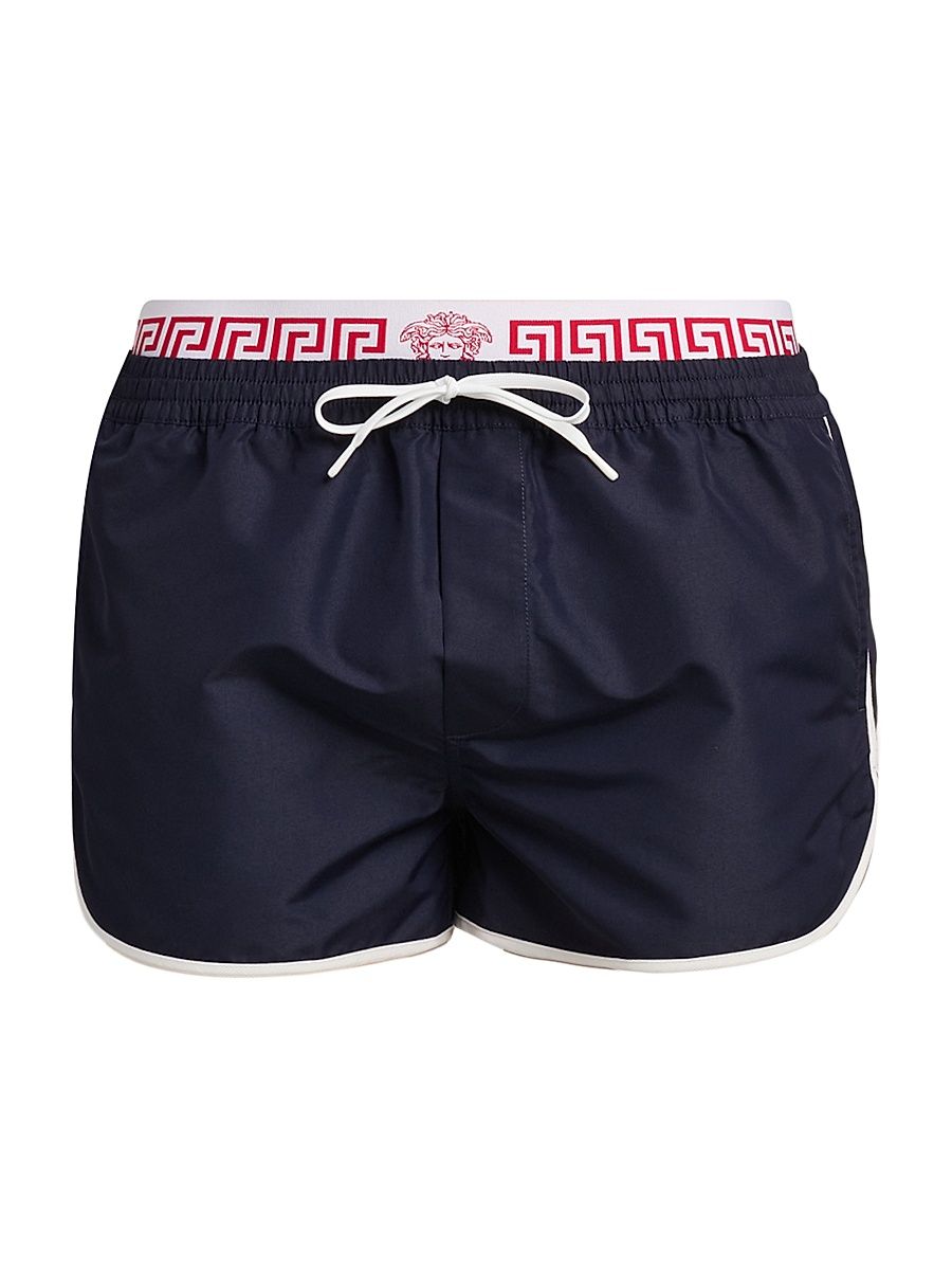 Men's Golfo Elasticized Waistband Swim Shorts - Dark Navy White - Size XXL