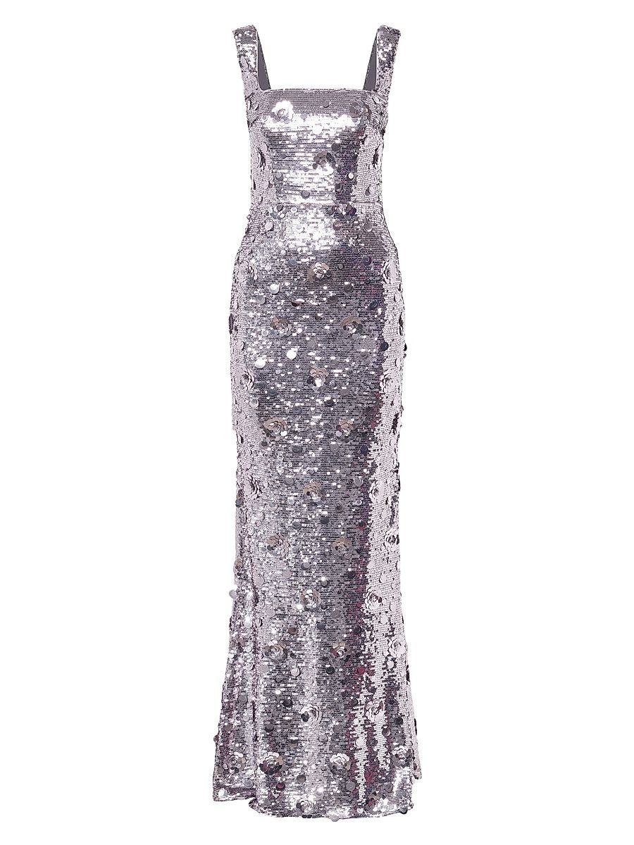 Women's Serafina Sequined Gown - Chrome Lavender - Size 14