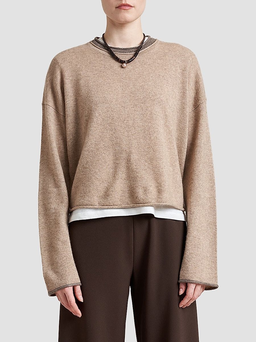 Women's Dominick Sweater - Dark Beige - Size XL