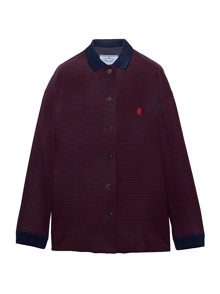 Women's Pique Blouson Jacket - Dark Red - Size 2