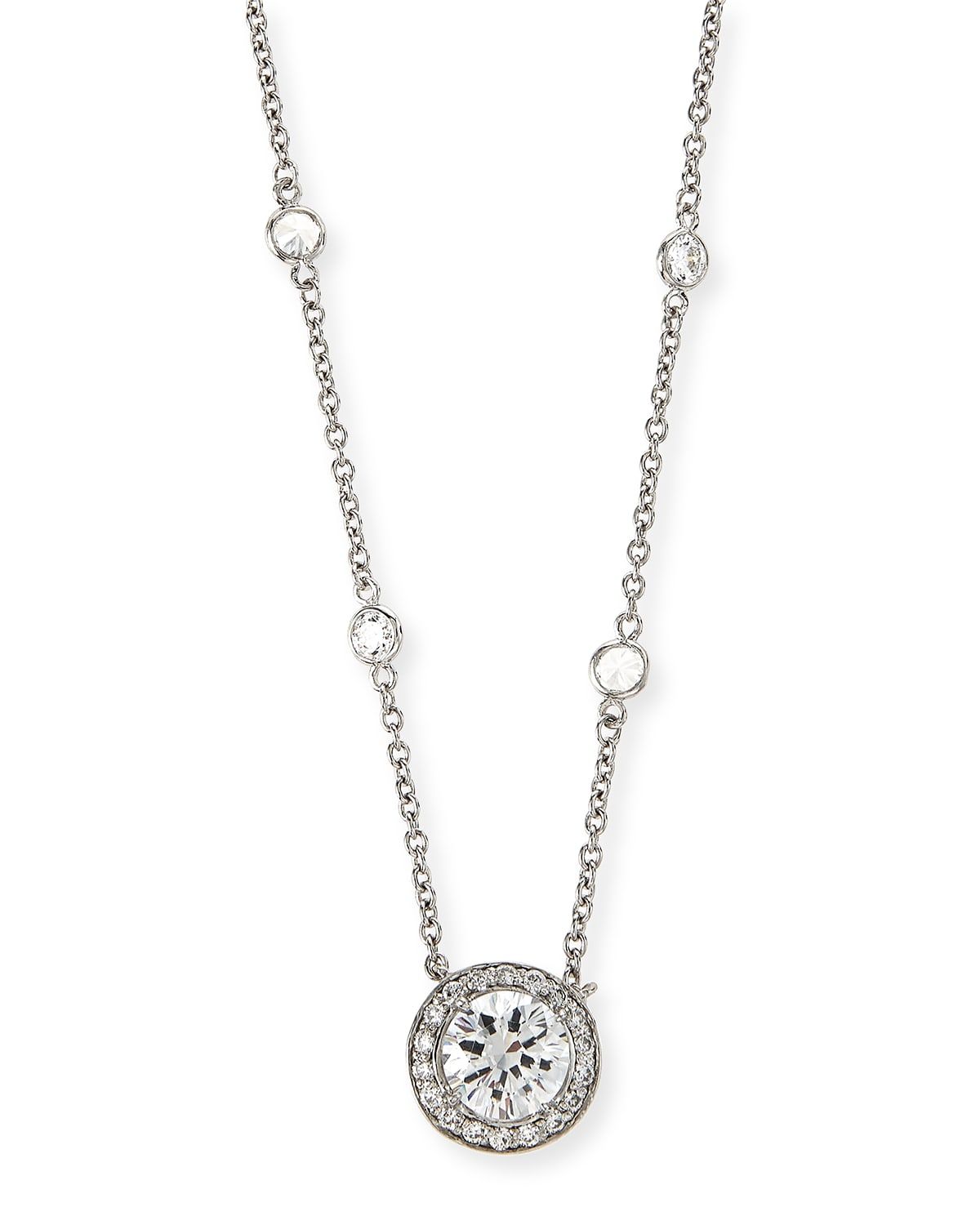 Cubic Zirconia By-the-Yard Pendant Necklace