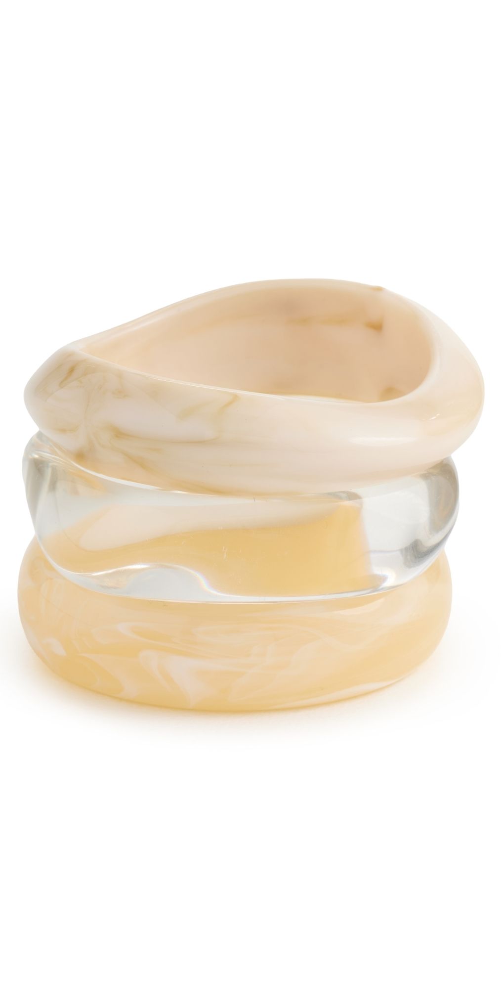 Luv Aj The Formentera Bangle Set Yellow One Size