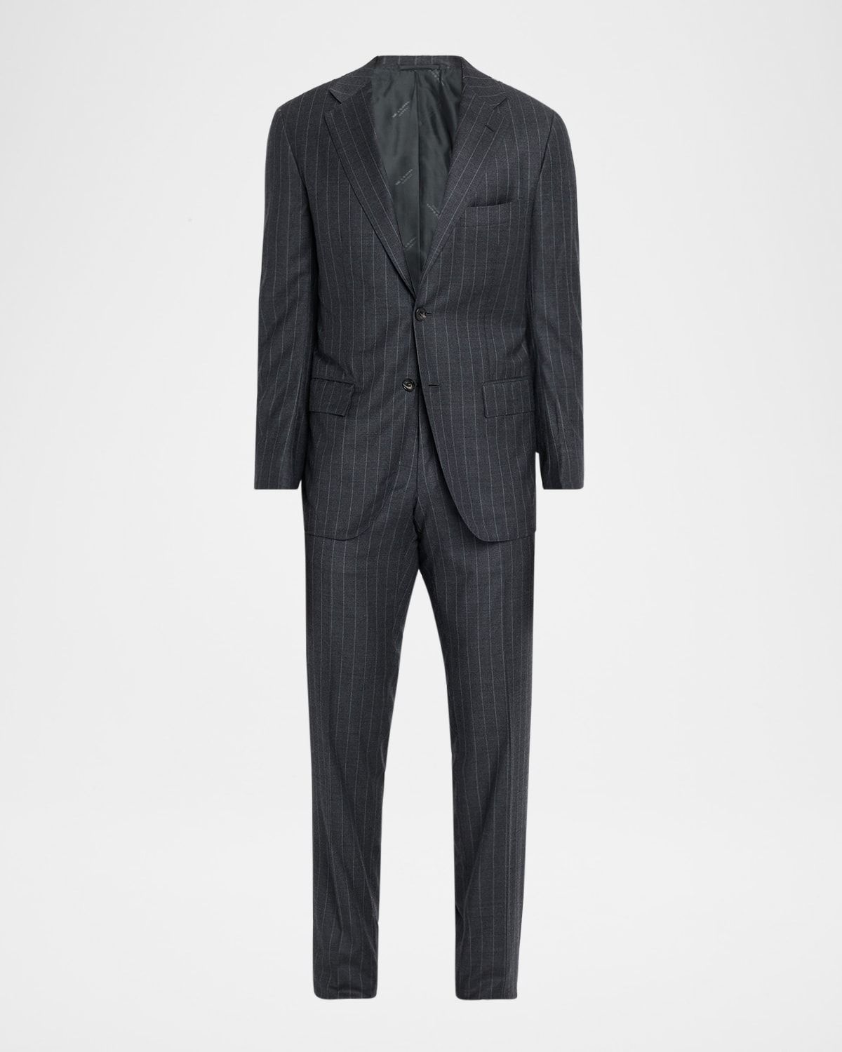 Men & apos;s Wool Pinstripe Two-Piece Suit