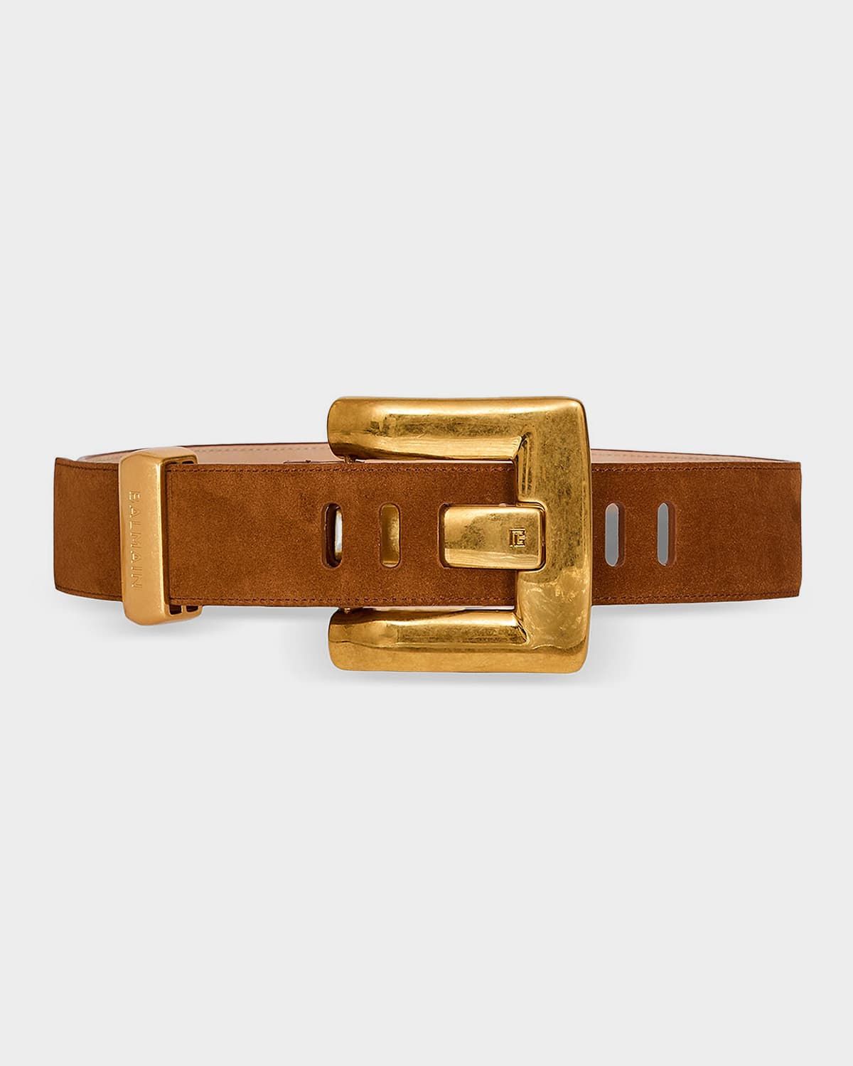 Anthem Wide Suede Leather Belt