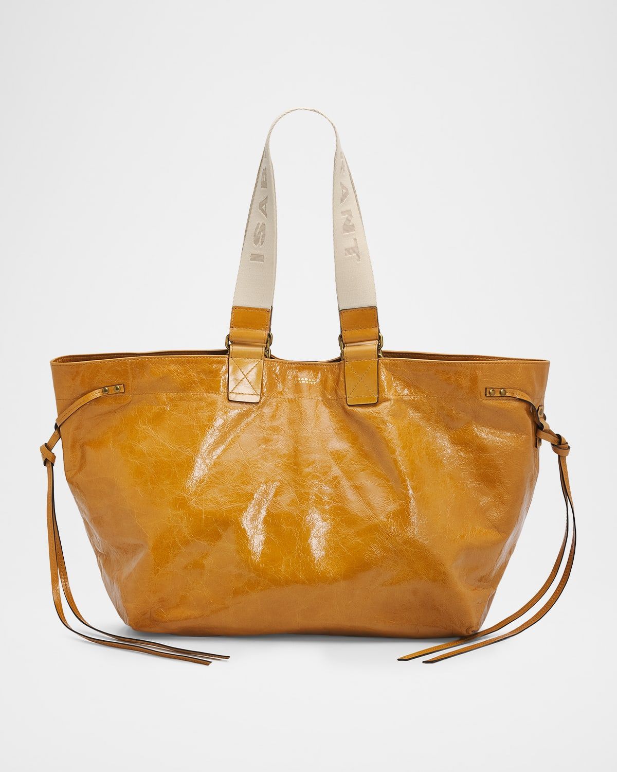 Wardy Double-Handle Leather Tote Bag