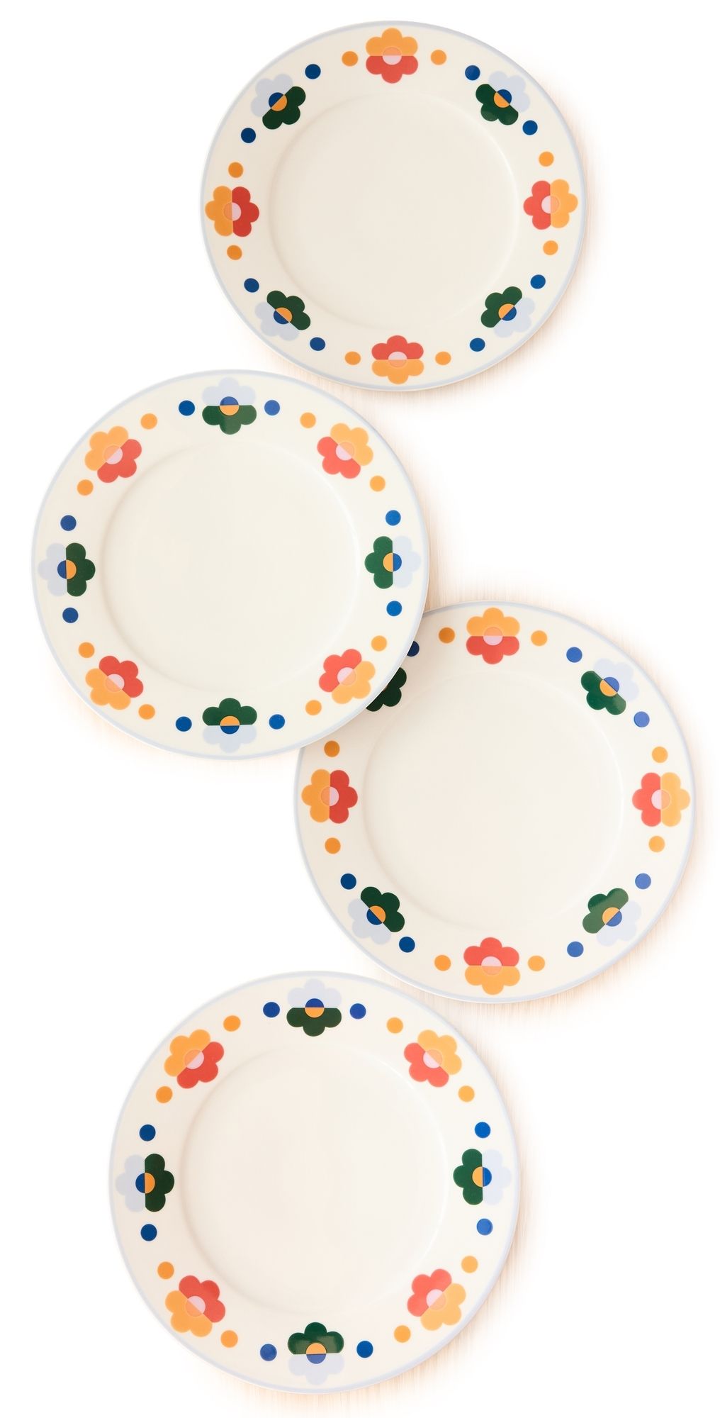 Misette Dinner Plates Set of 4 Floral One Size