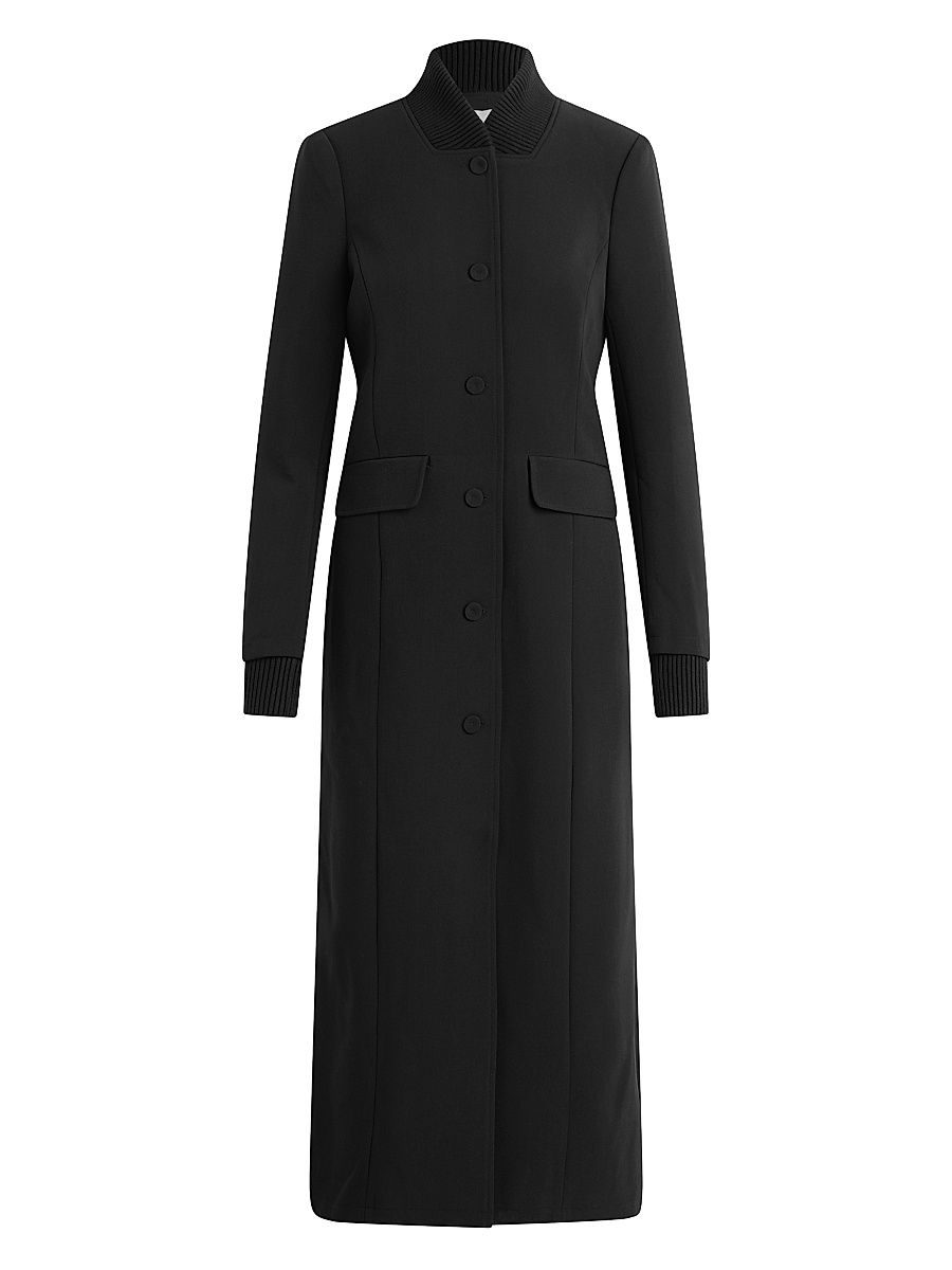 Women's The Varsity Single-Breasted Coat - Black - Size XS